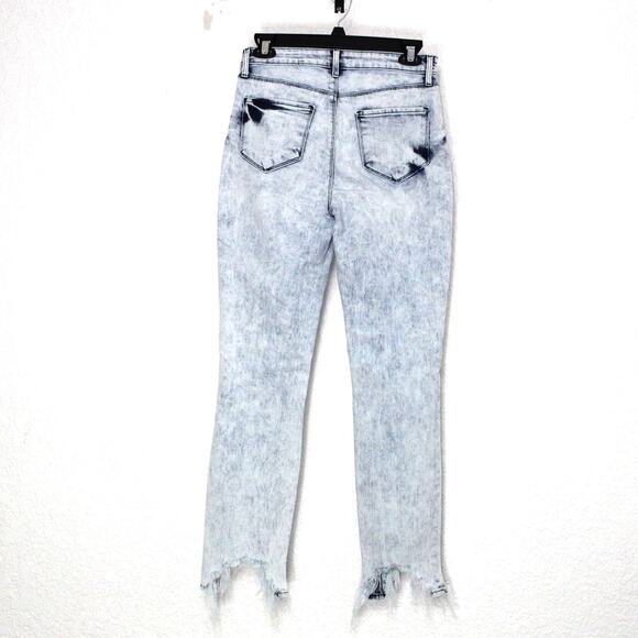 L'Agence Highline High Rise Calypso Skinny Jean Size 25 Shark Bite Acid Wash - Picture 5 of 7